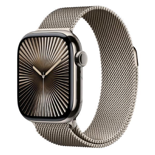 APPLE WATCH SERIES 10 GPS + CELLULAR 4G 46mm CASSA IN TITANIO NATURALE CINTURINO LOOP MILANESE TITANIO NATURALE - M/L